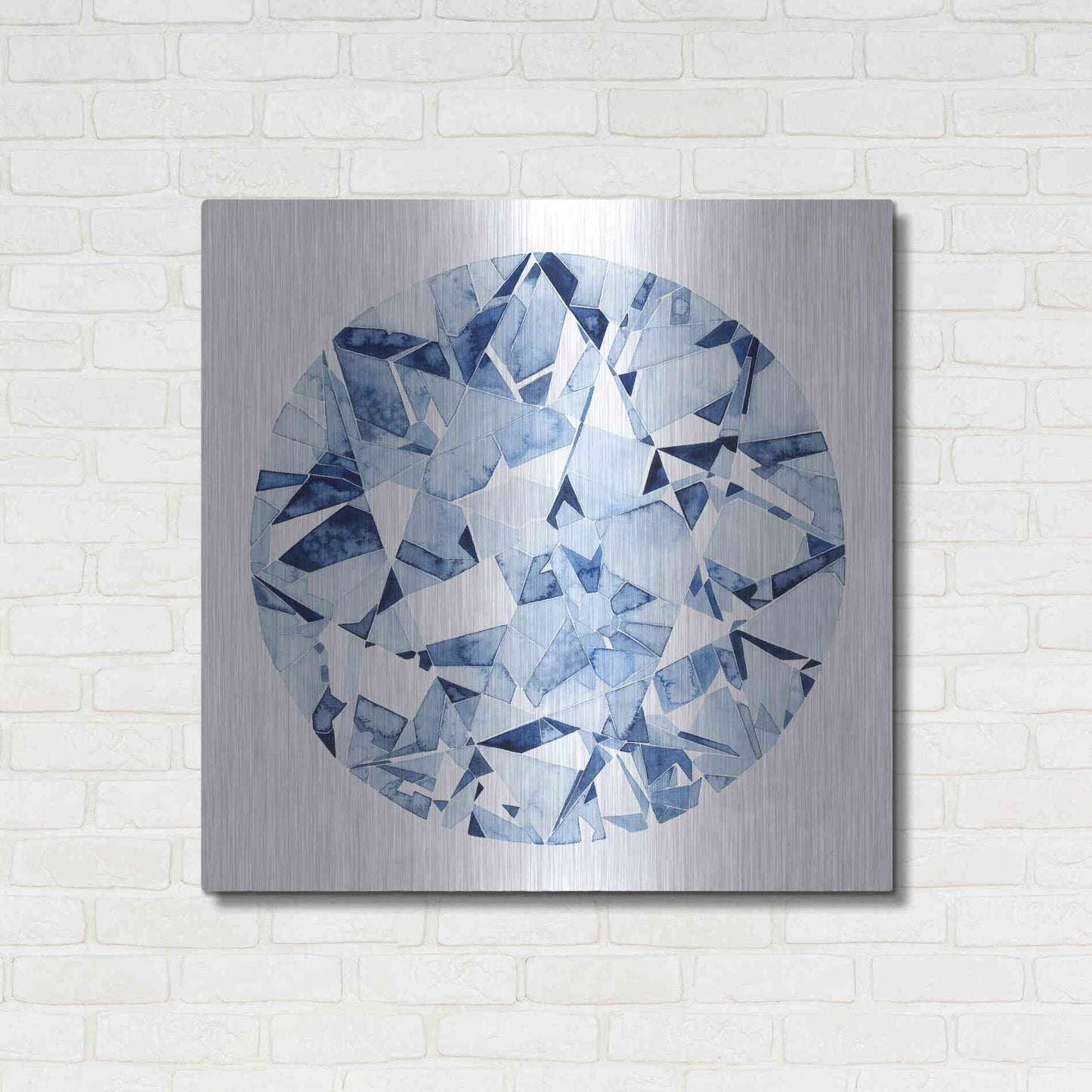 Luxe Metal Art 'Diamond Drops II' by Grace Popp, Metal Wall Art,36x36