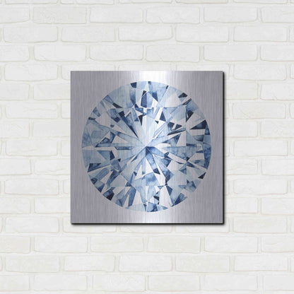 Luxe Metal Art 'Diamond Drops I' by Grace Popp, Metal Wall Art,24x24