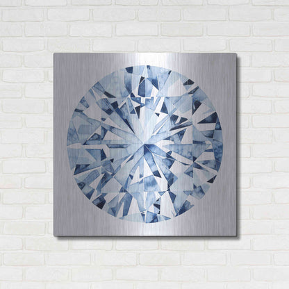 Luxe Metal Art 'Diamond Drops I' by Grace Popp, Metal Wall Art,36x36