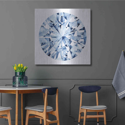 Luxe Metal Art 'Diamond Drops I' by Grace Popp, Metal Wall Art,36x36
