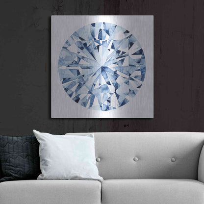 Luxe Metal Art 'Diamond Drops I' by Grace Popp, Metal Wall Art,36x36