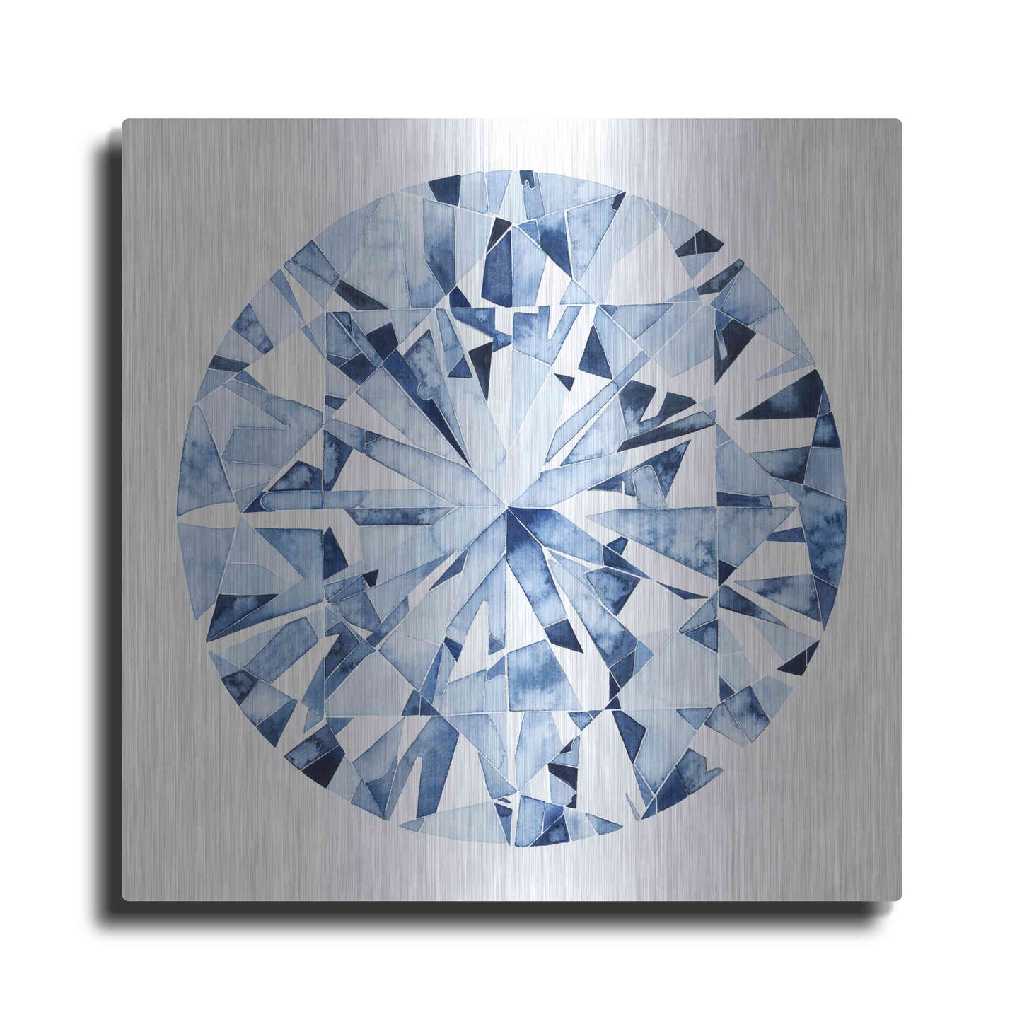 Luxe Metal Art 'Diamond Drops I' by Grace Popp, Metal Wall Art