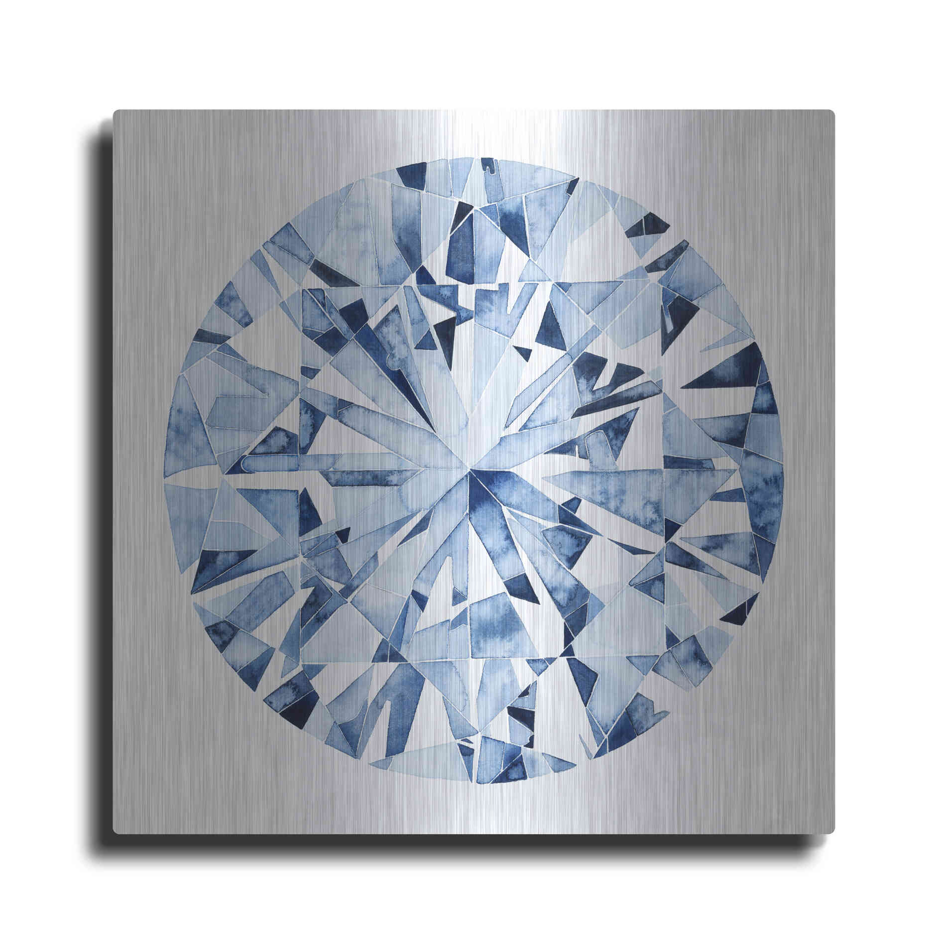 Luxe Metal Art 'Diamond Drops I' by Grace Popp, Metal Wall Art