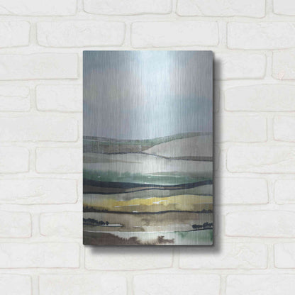 Luxe Metal Art 'Virga II' by Grace Popp, Metal Wall Art,12x16