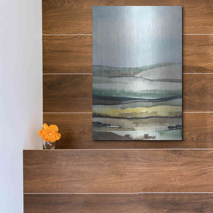 Luxe Metal Art 'Virga II' by Grace Popp, Metal Wall Art,12x16