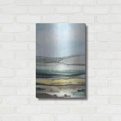 Luxe Metal Art 'Virga II' by Grace Popp, Metal Wall Art,16x24