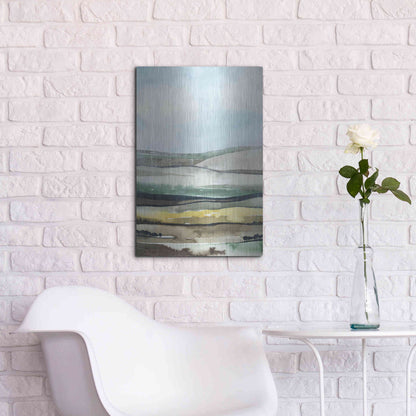 Luxe Metal Art 'Virga II' by Grace Popp, Metal Wall Art,16x24