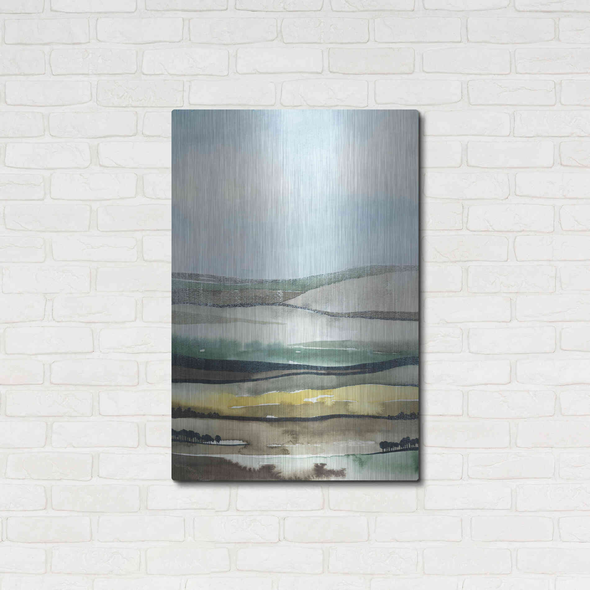 Luxe Metal Art 'Virga II' by Grace Popp, Metal Wall Art,24x36
