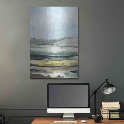 Luxe Metal Art 'Virga II' by Grace Popp, Metal Wall Art,24x36