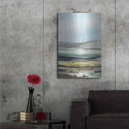 Luxe Metal Art 'Virga II' by Grace Popp, Metal Wall Art,24x36