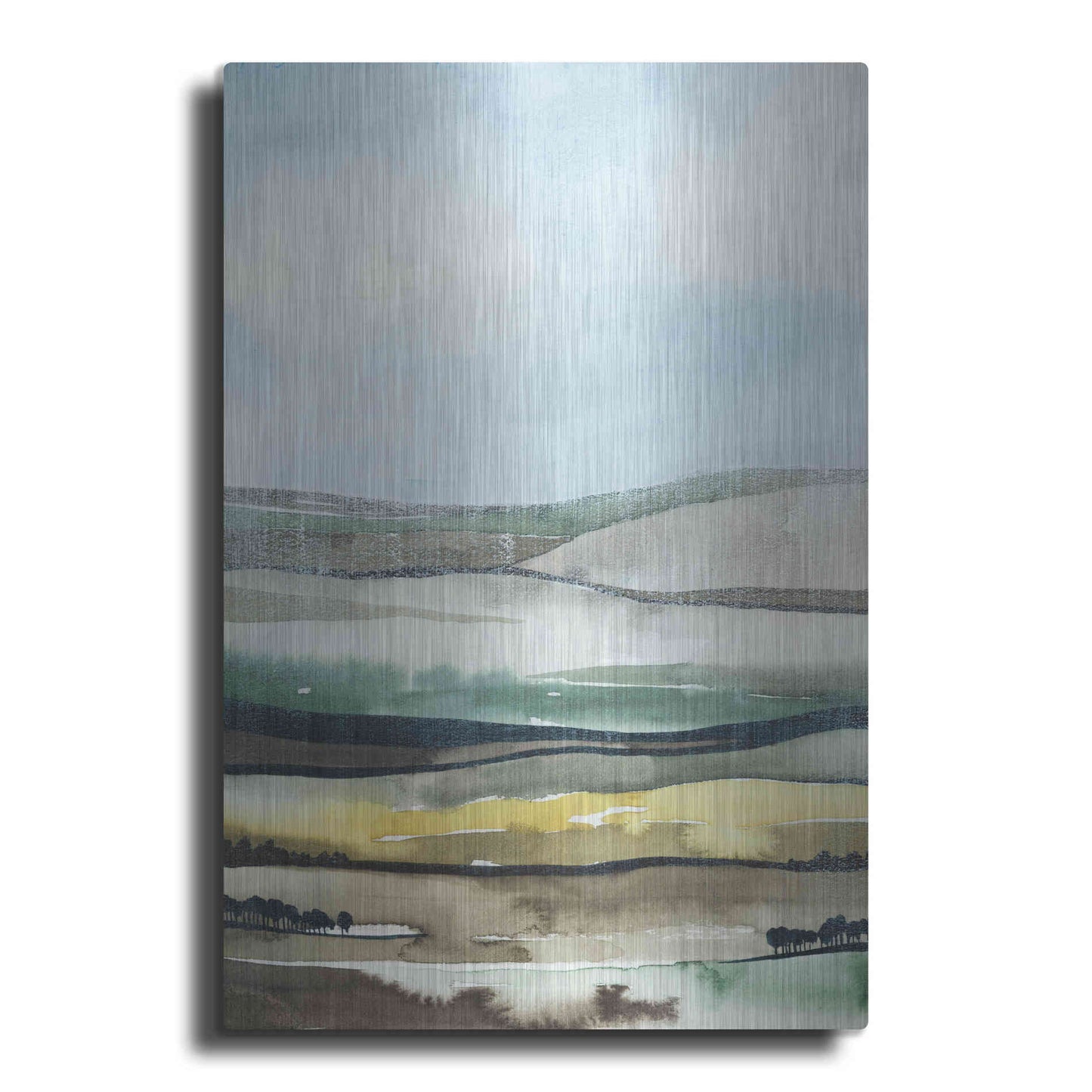 Luxe Metal Art 'Virga II' by Grace Popp, Metal Wall Art