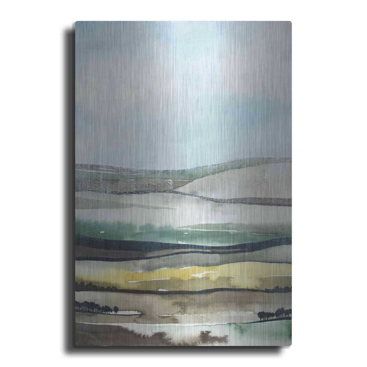 Luxe Metal Art 'Virga II' by Grace Popp, Metal Wall Art