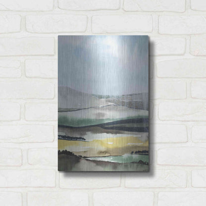 Luxe Metal Art 'Virga I' by Grace Popp, Metal Wall Art,12x16