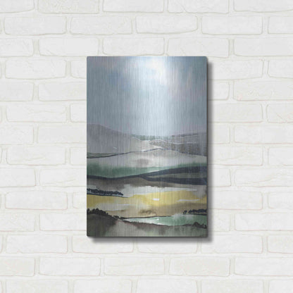 Luxe Metal Art 'Virga I' by Grace Popp, Metal Wall Art,16x24