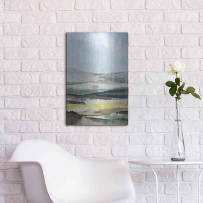 Luxe Metal Art 'Virga I' by Grace Popp, Metal Wall Art,16x24