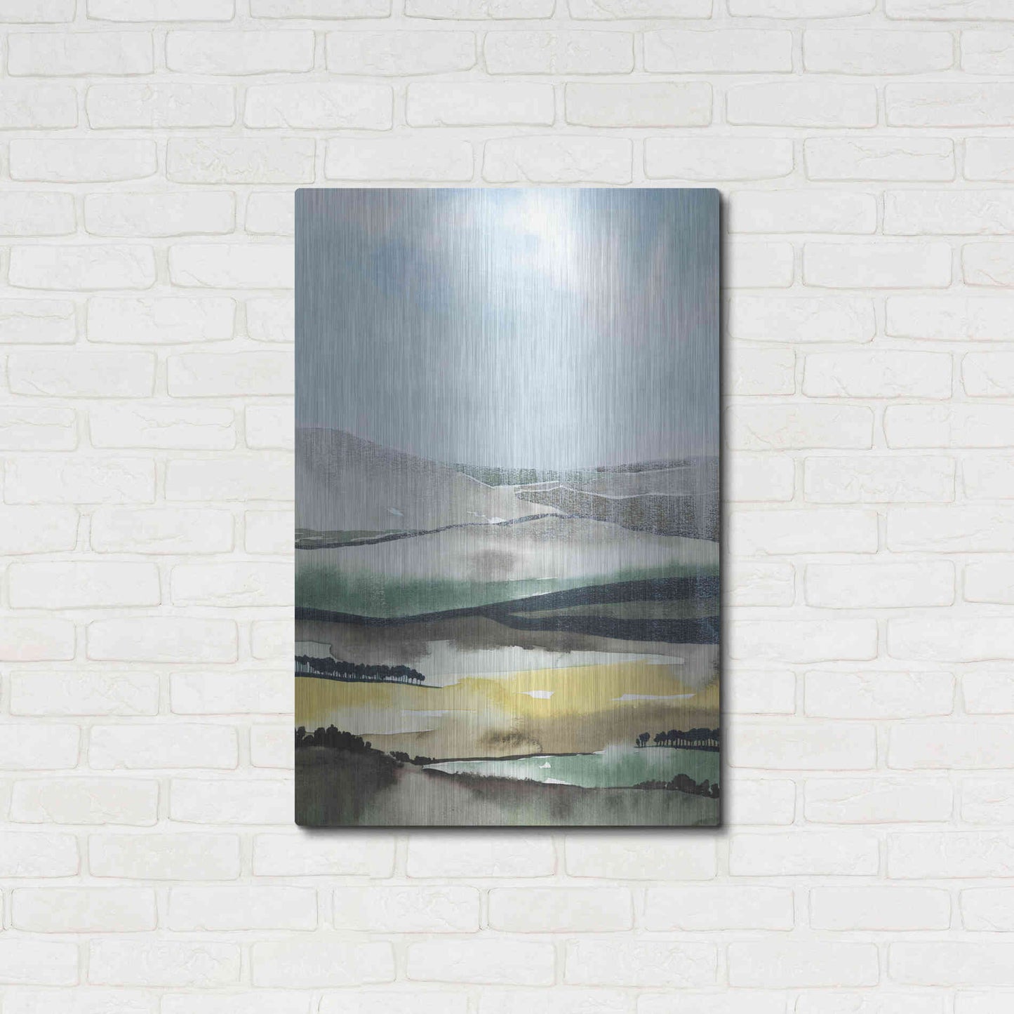 Luxe Metal Art 'Virga I' by Grace Popp, Metal Wall Art,24x36