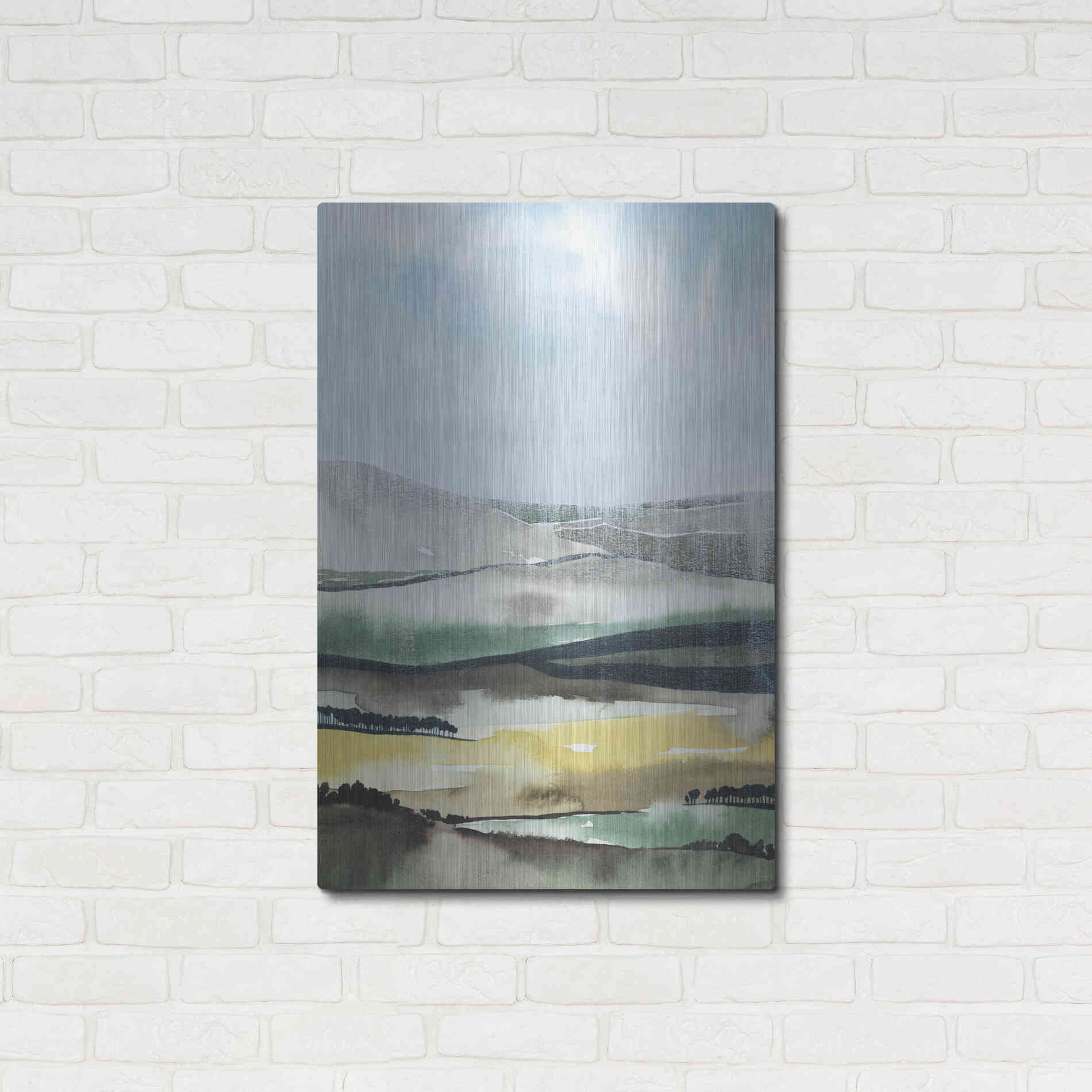 Luxe Metal Art 'Virga I' by Grace Popp, Metal Wall Art,24x36