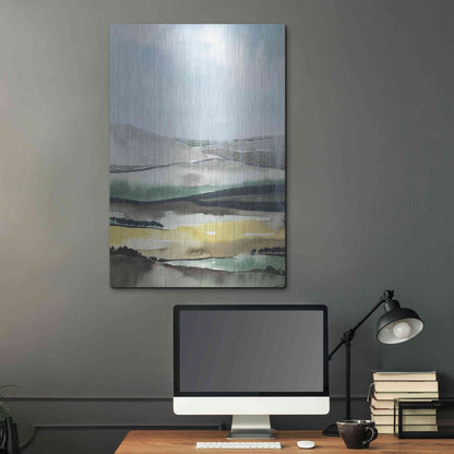 Luxe Metal Art 'Virga I' by Grace Popp, Metal Wall Art,24x36
