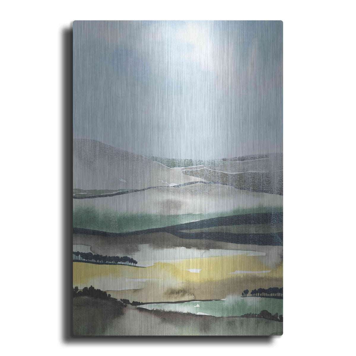 Luxe Metal Art 'Virga I' by Grace Popp, Metal Wall Art