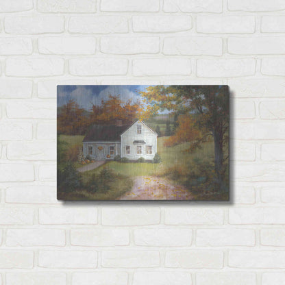 Luxe Metal Art 'Fall In The Country' by Pam Britton, Metal Wall Art,24x16