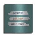 Luxe Metal Art 'Make It Happen' by Lady Louise Designs, Metal Wall Art