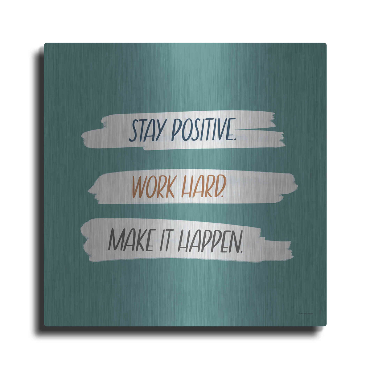 Luxe Metal Art 'Make It Happen' by Lady Louise Designs, Metal Wall Art