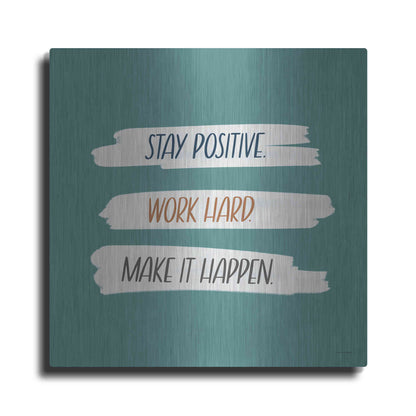 Luxe Metal Art 'Make It Happen' by Lady Louise Designs, Metal Wall Art