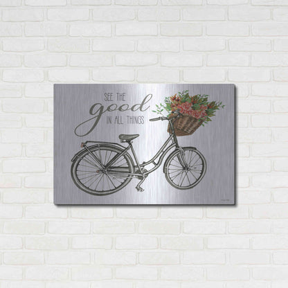 Luxe Metal Art 'See The Good In All Things' by Cindy Jacobs, Metal Wall Art,36x24