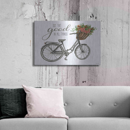 Luxe Metal Art 'See The Good In All Things' by Cindy Jacobs, Metal Wall Art,36x24