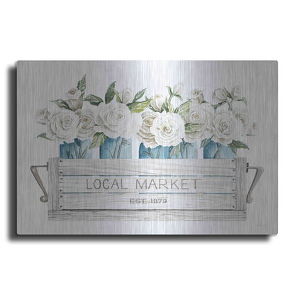 Luxe Metal Art 'Local Market Flowers' by Cindy Jacobs, Metal Wall Art