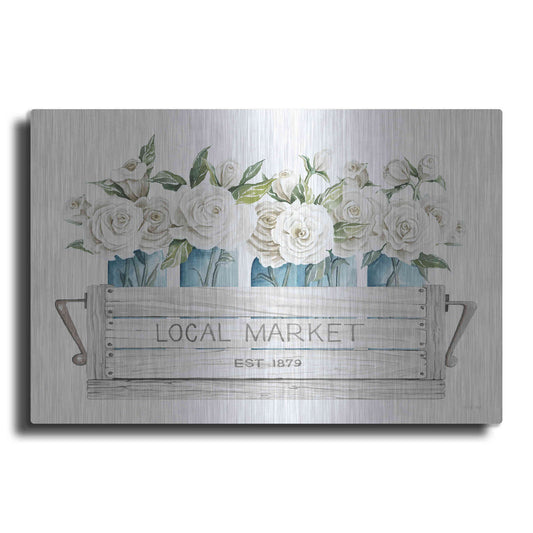 Luxe Metal Art 'Local Market Flowers' by Cindy Jacobs, Metal Wall Art