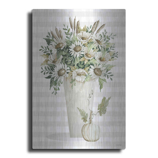 Luxe Metal Art 'Fall Sunflowers IV' by Cindy Jacobs, Metal Wall Art