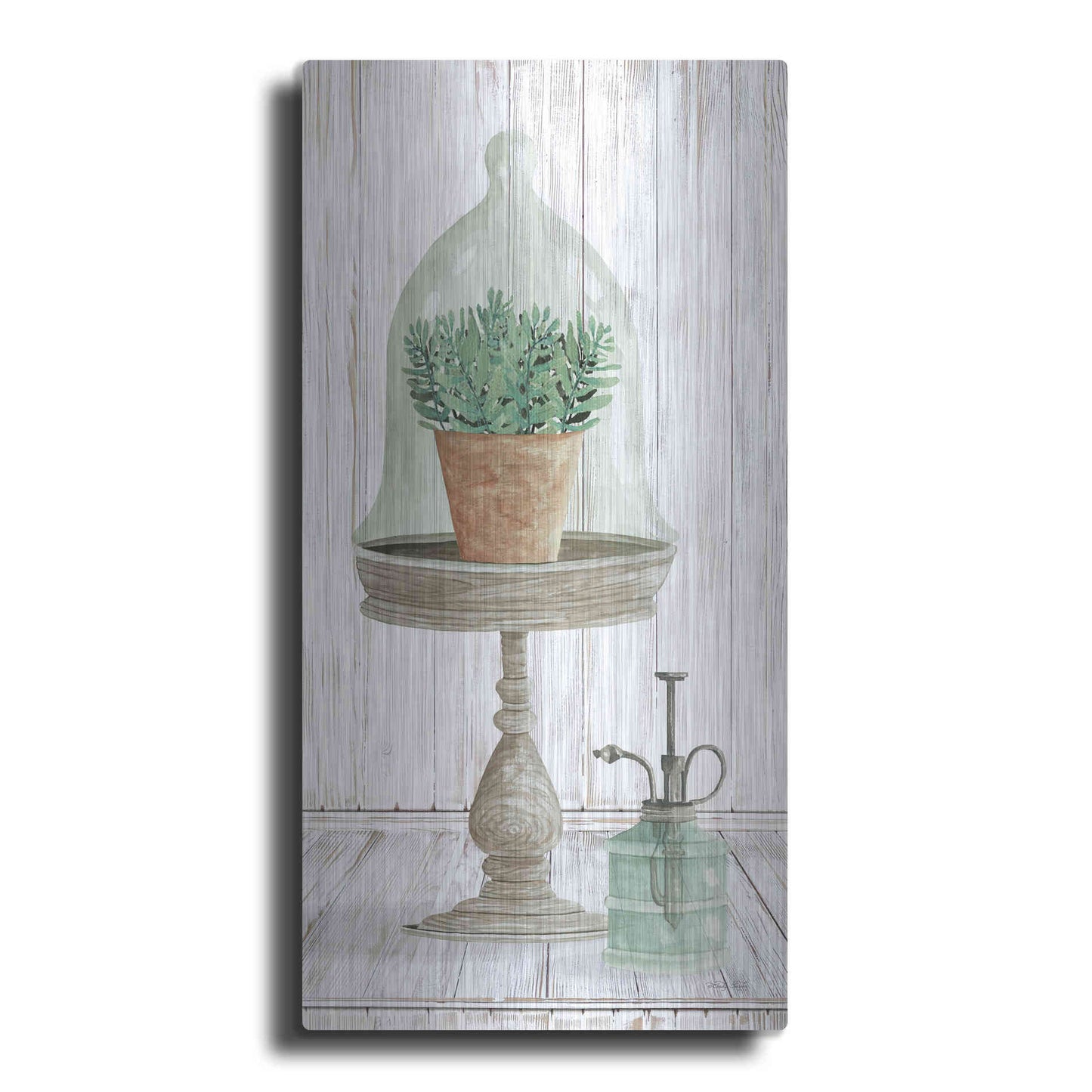 Luxe Metal Art 'Farmhouse Plant Stand' by Cindy Jacobs, Metal Wall Art