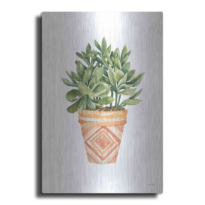 Luxe Metal Art 'Aztec Pot I' by Cindy Jacobs, Metal Wall Art