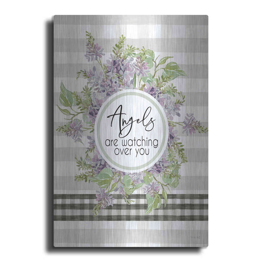 Luxe Metal Art 'Angels Are Watching Over You' by Cindy Jacobs, Metal Wall Art