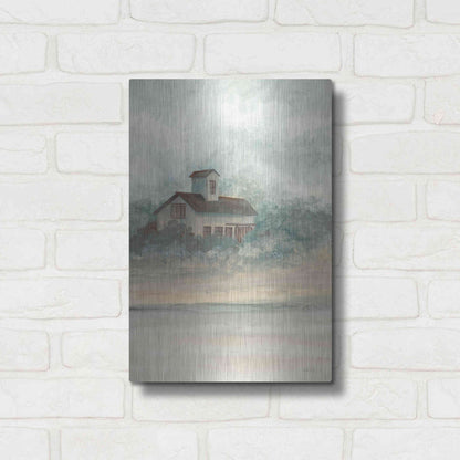 Luxe Metal Art 'Barn In Country I' by Cindy Jacobs, Metal Wall Art,12x16