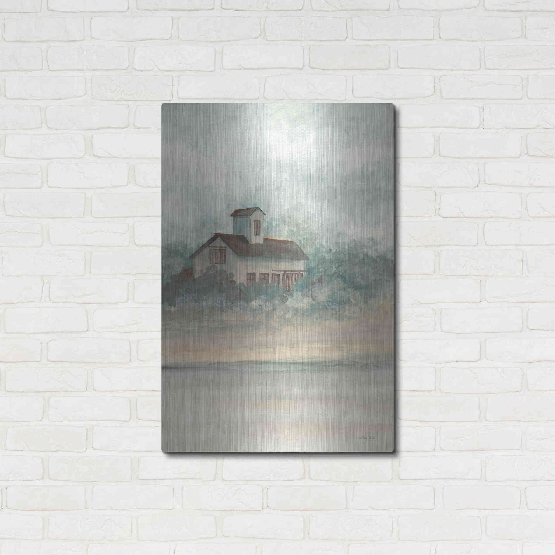 Luxe Metal Art 'Barn In Country I' by Cindy Jacobs, Metal Wall Art,24x36