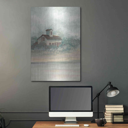 Luxe Metal Art 'Barn In Country I' by Cindy Jacobs, Metal Wall Art,24x36