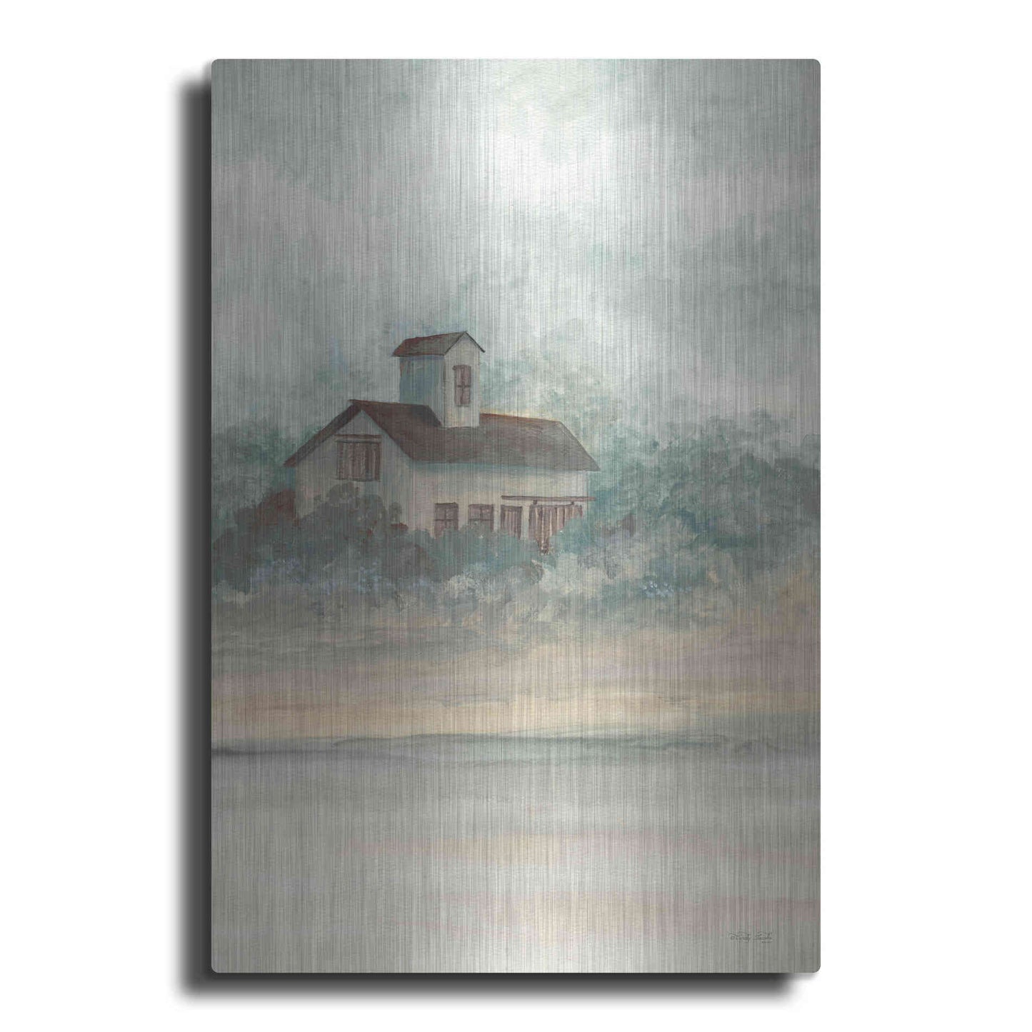 Luxe Metal Art 'Barn In Country I' by Cindy Jacobs, Metal Wall Art