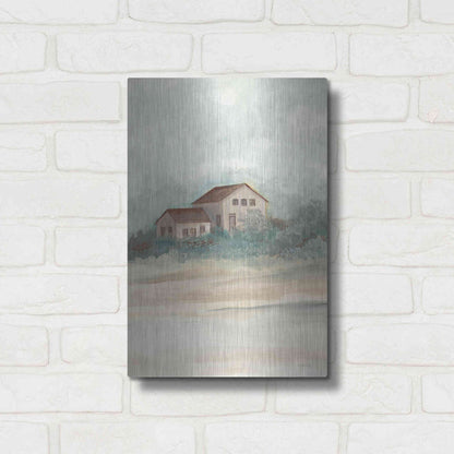 Luxe Metal Art 'House In Country' by Cindy Jacobs, Metal Wall Art,12x16