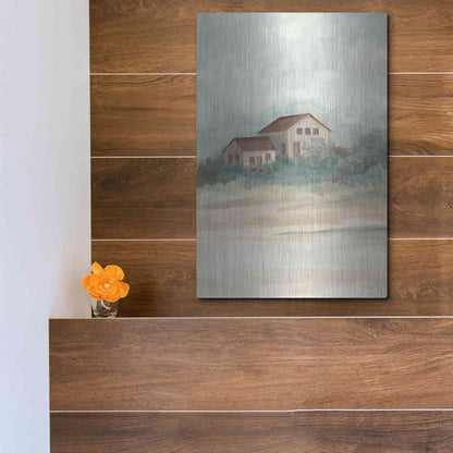 Luxe Metal Art 'House In Country' by Cindy Jacobs, Metal Wall Art,12x16