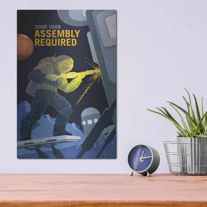 Luxe Metal Art 'Mars Explorer Series: Some User Assembly Required' Space Metal Wall Art,12x16