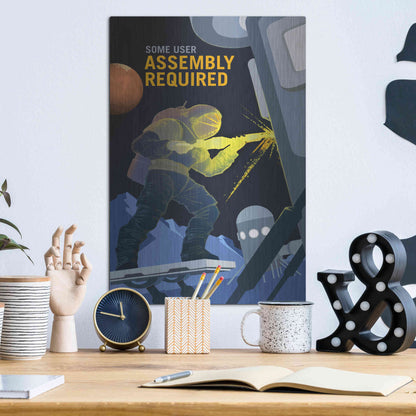 Luxe Metal Art 'Mars Explorer Series: Some User Assembly Required' Space Metal Wall Art,12x16