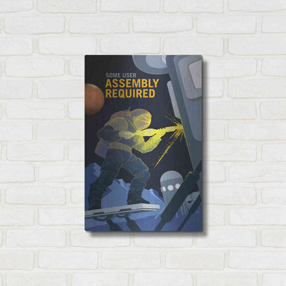 Luxe Metal Art 'Mars Explorer Series: Some User Assembly Required' Space Metal Wall Art,16x24