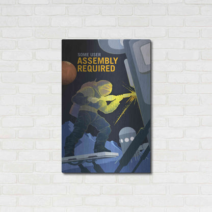Luxe Metal Art 'Mars Explorer Series: Some User Assembly Required' Space Metal Wall Art,24x36