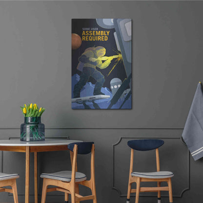 Luxe Metal Art 'Mars Explorer Series: Some User Assembly Required' Space Metal Wall Art,24x36