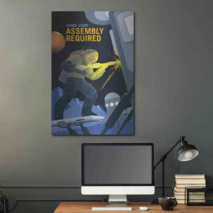 Luxe Metal Art 'Mars Explorer Series: Some User Assembly Required' Space Metal Wall Art,24x36