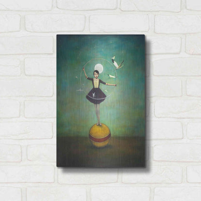 Luxe Metal Art 'Luna's Circle' by Duy Huynh, Metal Wall Art,12x16