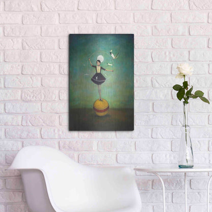Luxe Metal Art 'Luna's Circle' by Duy Huynh, Metal Wall Art,16x24