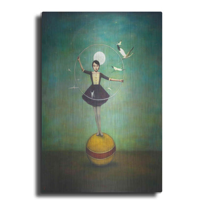 Luxe Metal Art 'Luna's Circle' by Duy Huynh, Metal Wall Art